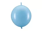 Balony lateksowe błękitne z łącznikiem 33cm 20szt