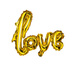Balon foliowy złoty napis Love 40 x 30 cm
