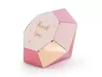 Pudełka papierowe Diament różowy 6szt