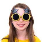 Okulary sylweter Happy New Year złoto czarne