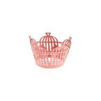 Osłonki na muffinki różowe ażurowe klatka 6szt