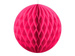 Ozdobna kula papierowa ciemnoróżowa 20cm 