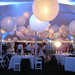 Lampion abażur kula 35cm Biała