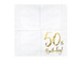 Serwetki 50 urodziny złoty nadruk 20szt 33x33cm