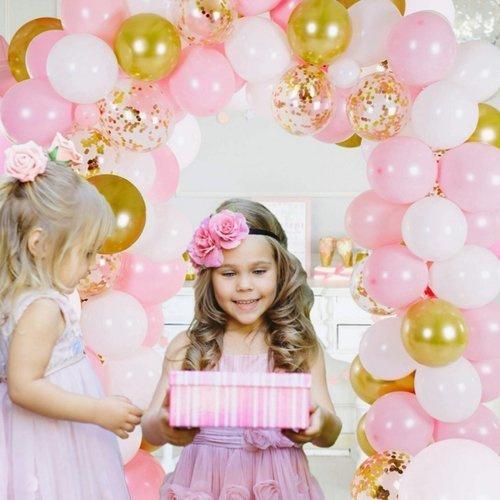 Girlanda balonowa różowo złota 120szt balonów