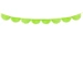 Girlanda bibułowa zielona 3m