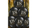 Balon czarny 18 Brillant na 18 urodziny 30cm 1szt