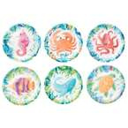 Talerzyki papierowe Ocean 18cm 6szt