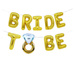 Balony napis Bride to Be złoty pierścionek Wieczór Panieński