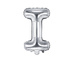 Balon foliowy srebrny litera I 35cm