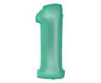 Balon foliowy  cyfra 1 miętowa 76cm