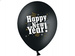 Balon Sylwestrowy czarny nadruk Sylwester 30cm