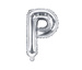 Balon foliowy srebrny litera P 35cm