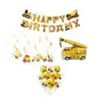 Zestaw dekoracyjny  Maszyny Budowlane 17szt