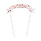 Baner urodzinowy na tort Happy Birthday love