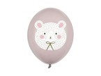 Balony lateksowe Misiu brązowe 5szt