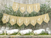 Baner jutowy Just married 23x185cm