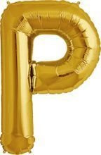 Balon foliowy złoty litera P cale 86cm