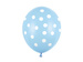 Balon lateksowy błękitny białe kropki 30cm1szt