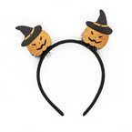 Opaska na halloween brokatowe dynie