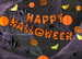 Baner papierowy Happy Halloween 185cm