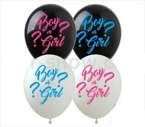 Balony lateksowe Boy or Girl 30cm 4szt
