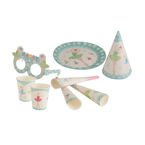 Zestaw urodzinowy Baletnice miętowy 6osób 30szt