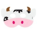 Maska filcowa dla dzieci Krówka
