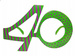 Okulary  urodzinowe 40 urodziny zielone