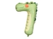 Balon foliowy cyfra 7 Krokodyl 56 x85cm