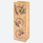 Torba prezenty świąteczne papier kraft 13x38x11cm