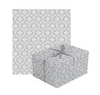 Papier do prezentów srebrny ornament 70x200cm