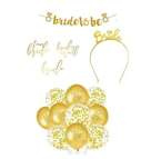 Zestaw dekoracji Wieczór Panieński złoty