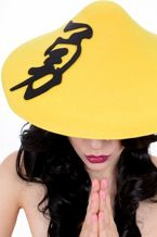 Kapelusz Chińczyka żółty