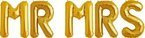 Balony foliowe napis Mr Mrs złote 86cm