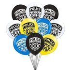 Balony lateksowe policja 30cm 10szt