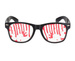Okulary Ślady Krwi Halloween 1szt