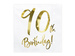 Serwetki 90 urodziny złoty nadruk 33x33cm 20szt