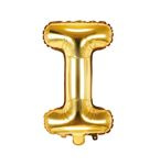 Balon foliowy złoty litera I 35cm