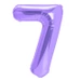 Balon foliowy fioletowy cyfra 7 100cm