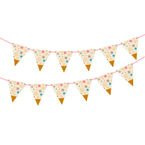 Girlanda papierowa Gwiazdki pastelowe 275cm