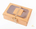 Pudełka papierowe kraft z okienkiem 22x15x7cm 3szt