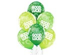 Balony lateksowe zielone Good Luck 30cm 6szt