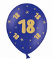 Balony lateksowe 18 urodziny granatowe 5szt