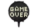 Balon foliowy okrągły czarny Game Over 45cm