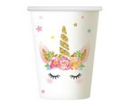 Kubeczki papierowe Jednorożec 266ml 6szt