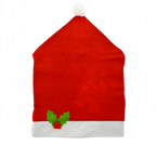 Pokrowiec na krzesło świąteczny Czapka Mikołaja