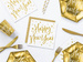 Serwetki Happy New Year białe 33x33cm 20szt