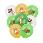 Balony lateksowe Leśne Zwierzęta 30 cm 10szt