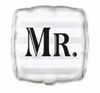 Balon foliowy ślubny napis Mr 45,7cm